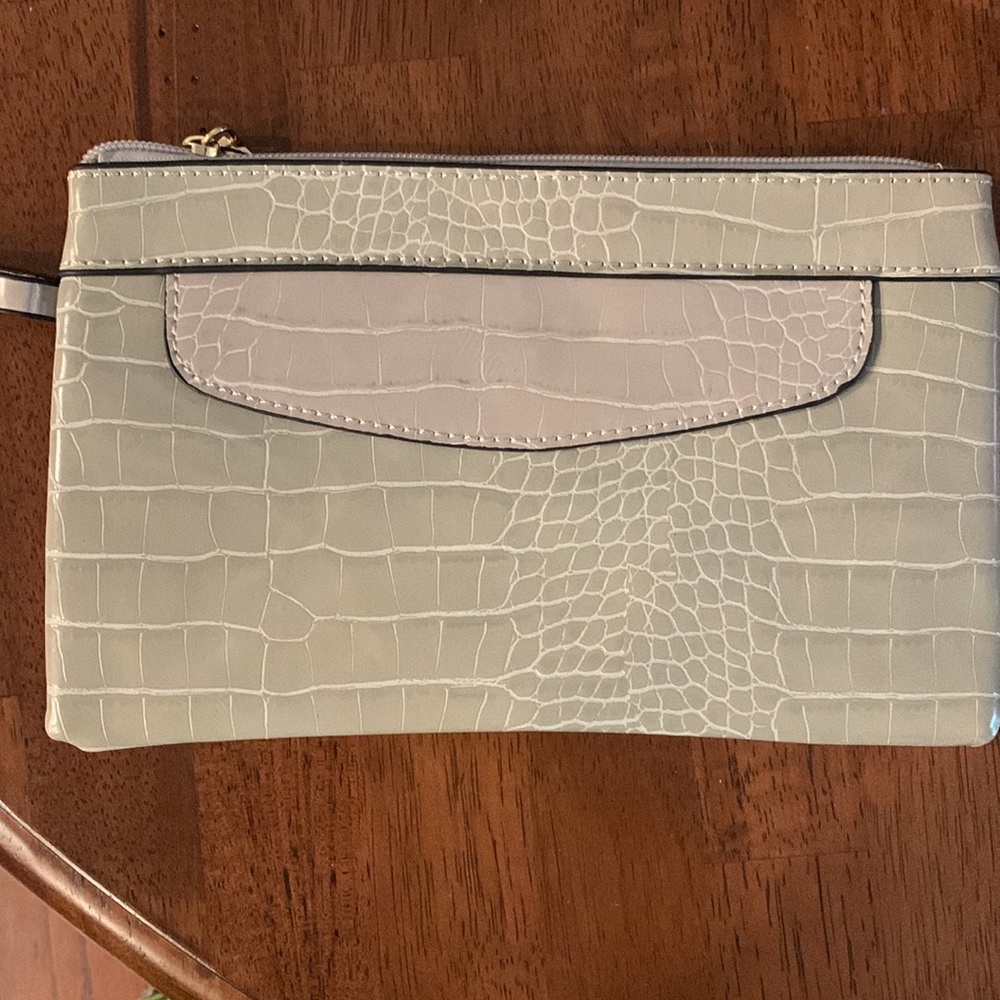 Gray Clutch purse